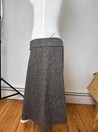 Vintage Celine Paris Wool Skirt 40