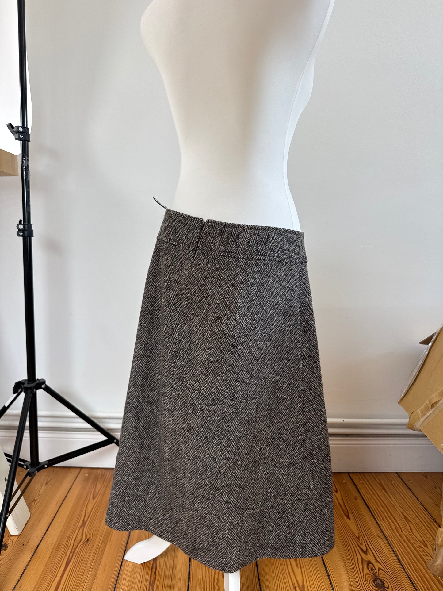 Vintage Celine Paris Wool Skirt 40