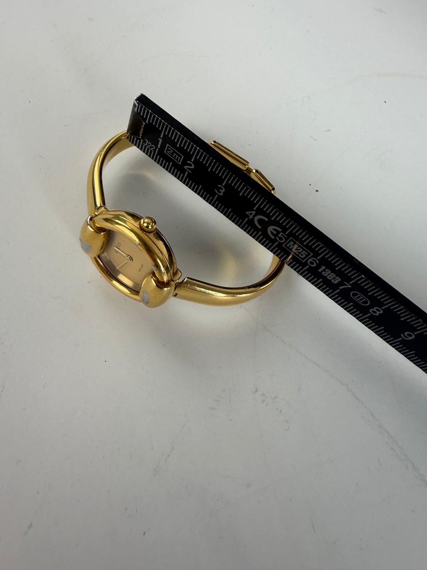 Vintage Gucci 1400L Stainless Steel Bracelet Watch Gold Silver