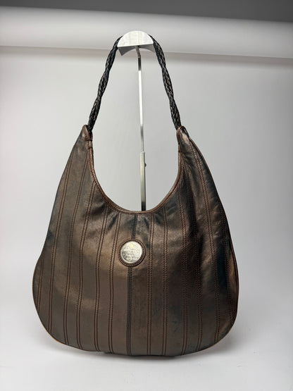Sac en cuir vintage Céline marron bronze