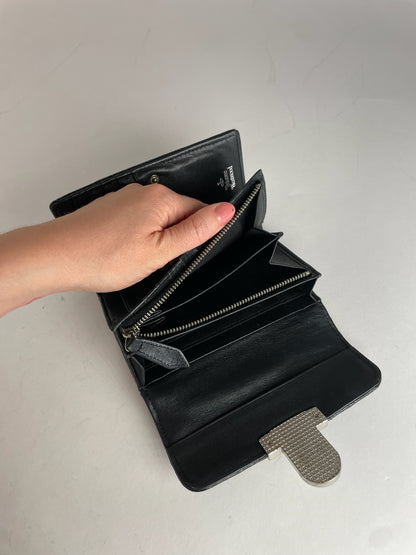 Vintage Vivienne Westwood Vegan Leather Monogram Wallet Black