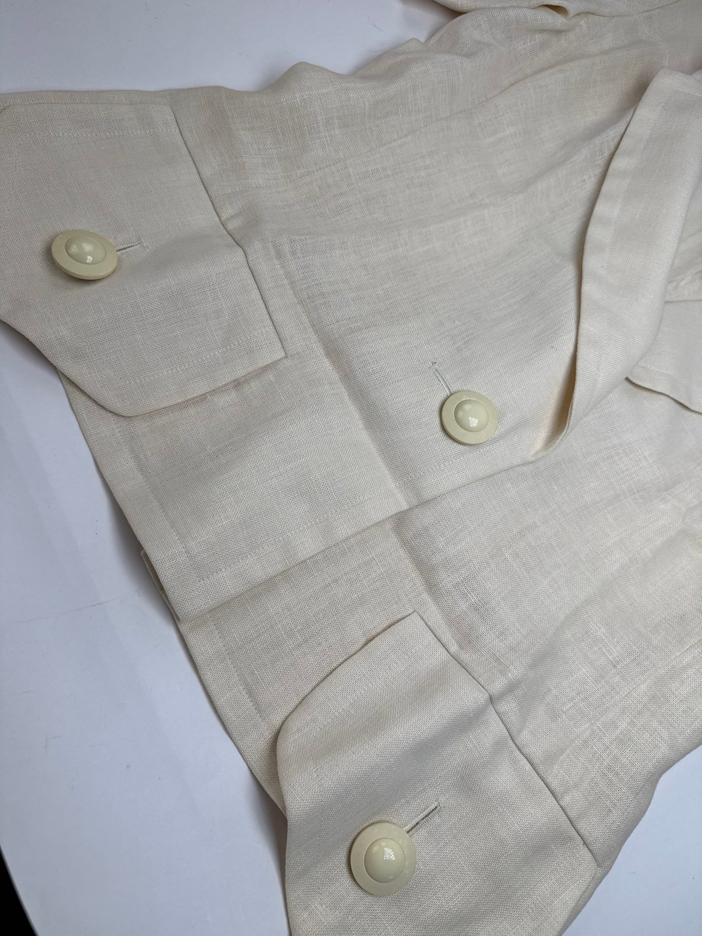 Vintage Yves Saint Laurent Linen Short coat M