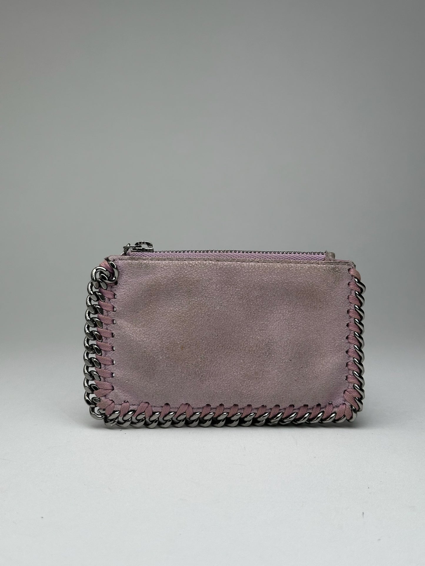 Porte-cartes vintage Stella Mc Cartney en cuir vegan violet