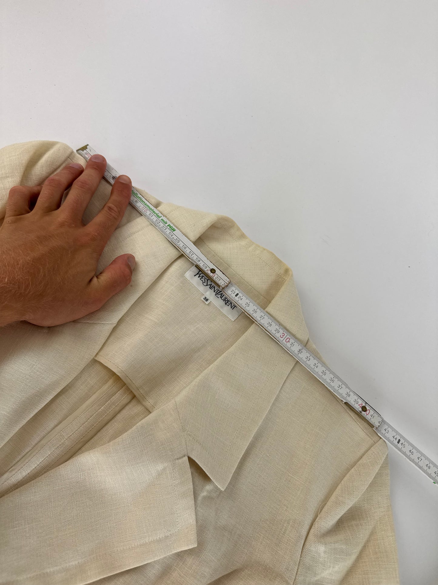 Vintage Yves Saint Laurent Linen Short coat M