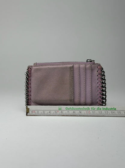 Porte-cartes vintage Stella Mc Cartney en cuir vegan violet