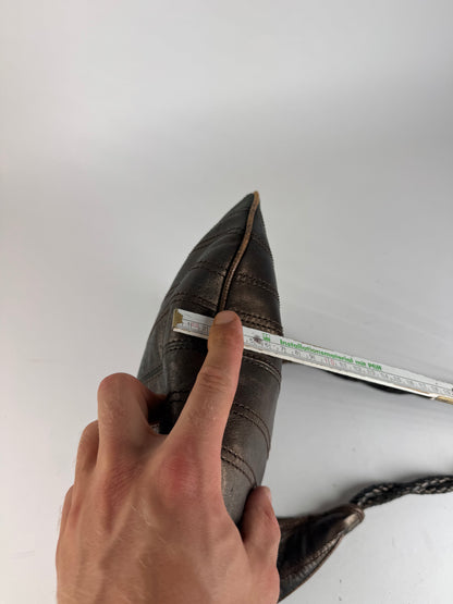 Sac en cuir vintage Céline marron bronze