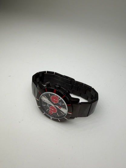 Vintage Vivienne Westwood Stainless Steel Rubber Watch Black Red