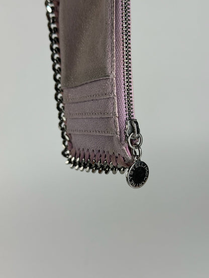 Porte-cartes vintage Stella Mc Cartney en cuir vegan violet