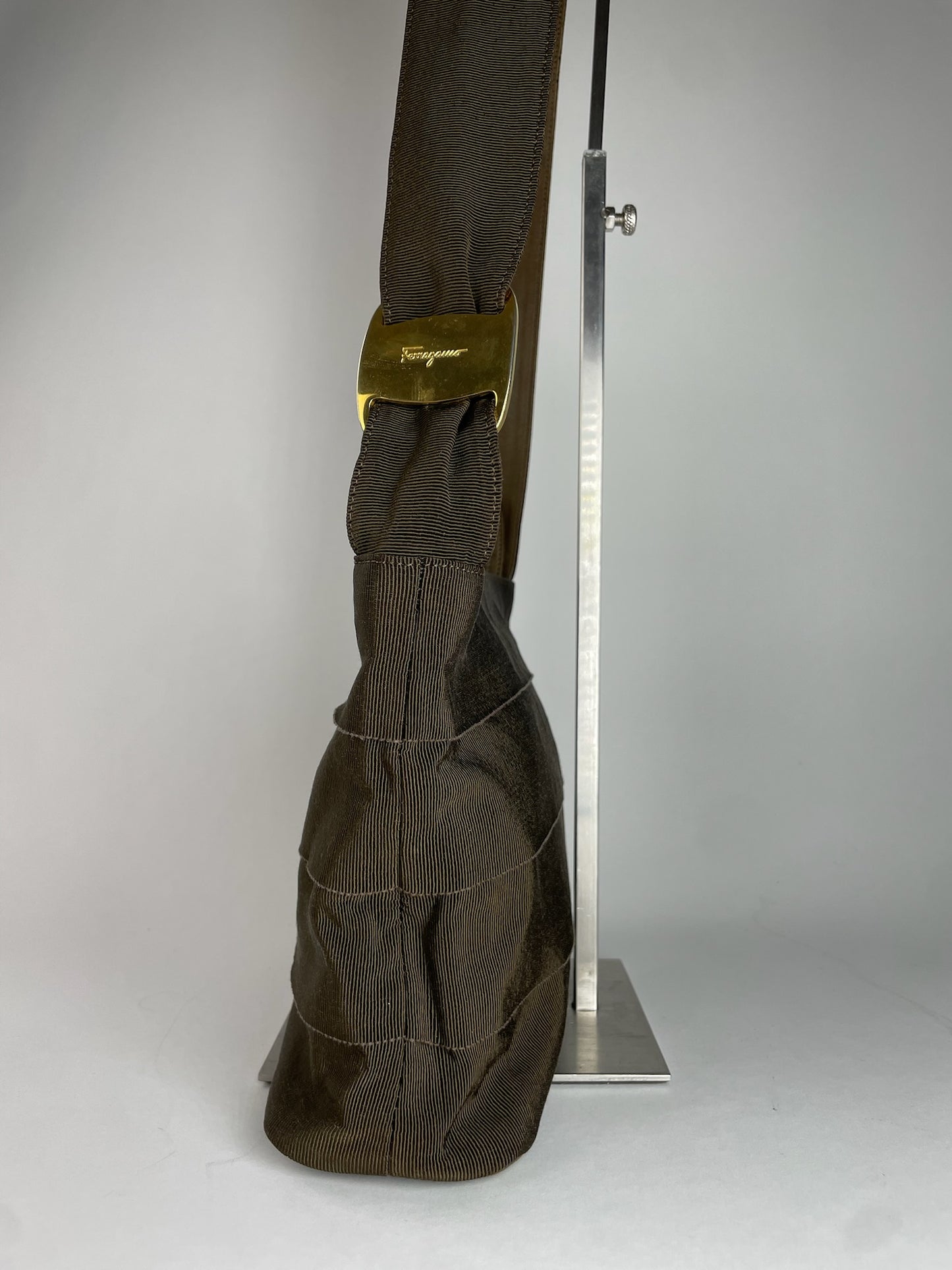 Vintage Salvatore Ferragamo Shoulder Bag Brown