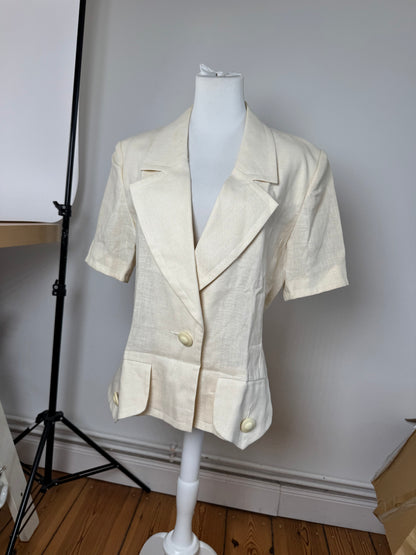 Vintage Yves Saint Laurent Linen Short coat M