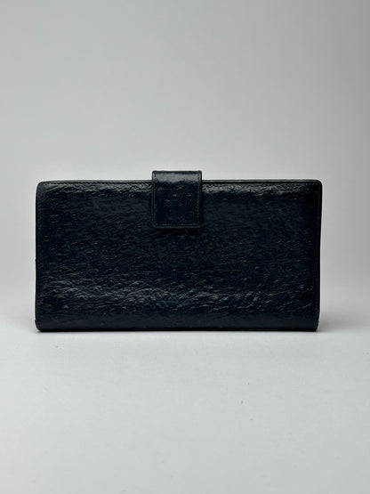 Vintage Givenchy Ostrich leather wallet black