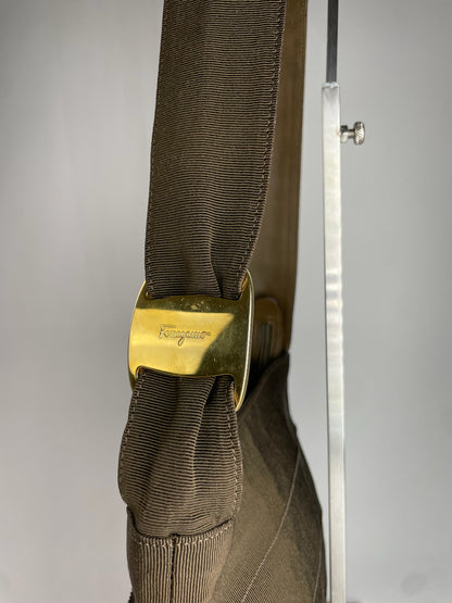Vintage Salvatore Ferragamo Shoulder Bag Brown