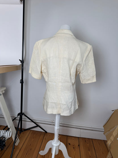 Vintage Yves Saint Laurent Linen Short coat M