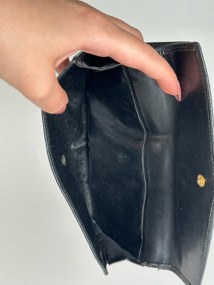 Vintage Givenchy Ostrich leather wallet black