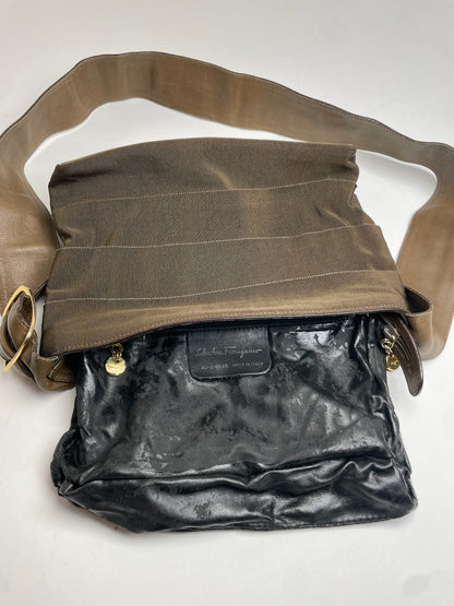 Vintage Salvatore Ferragamo Shoulder Bag Brown