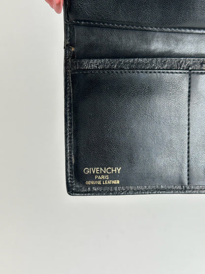 Vintage Givenchy Ostrich leather wallet black