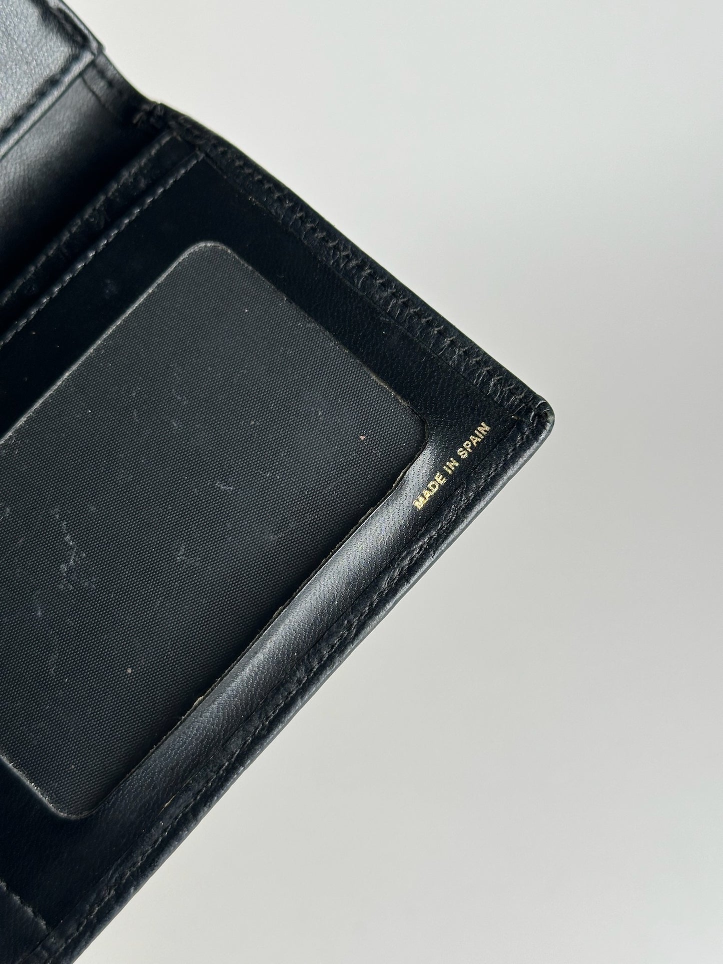 Vintage Givenchy Ostrich leather wallet black