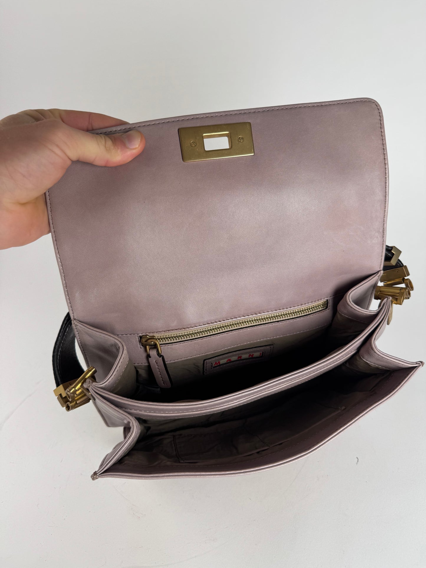 Vintage Marni Leather Bag purple