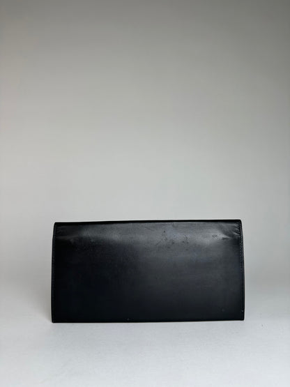Vintage Alfred Dunhill Leather ID Holder Black