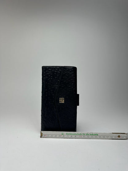 Vintage Givenchy Ostrich leather wallet black
