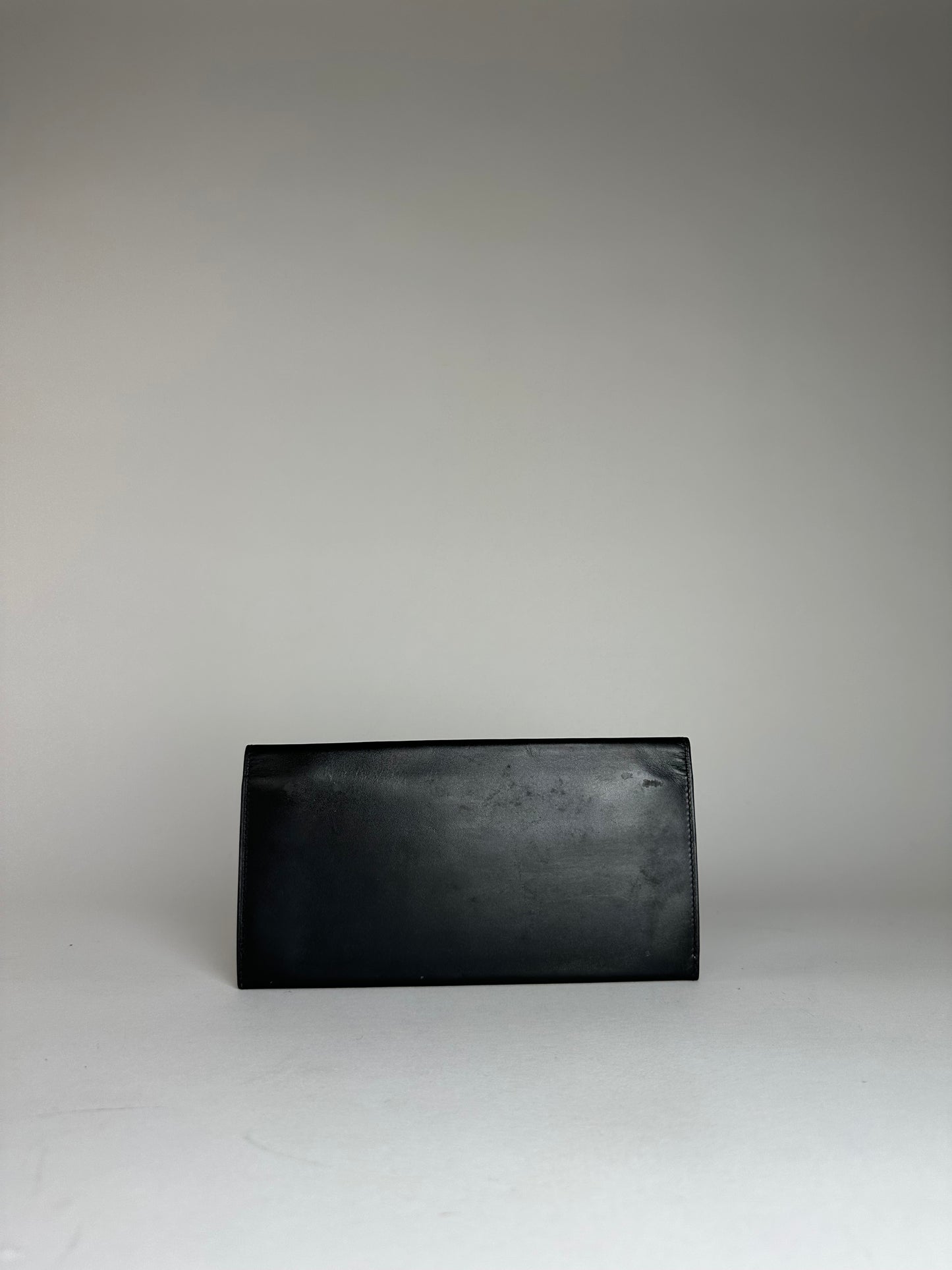 Vintage Alfred Dunhill Leather ID Holder Black