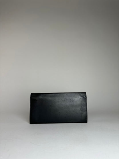 Vintage Alfred Dunhill Leather ID Holder Black