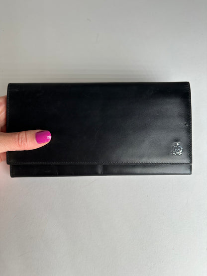 Vintage Alfred Dunhill Leather ID Holder Black