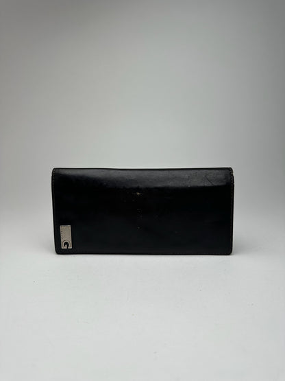 Vintage Givenchy leather ID holder black