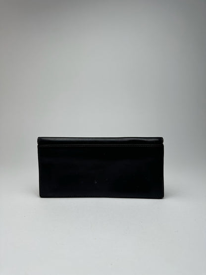 Vintage Givenchy leather ID holder black
