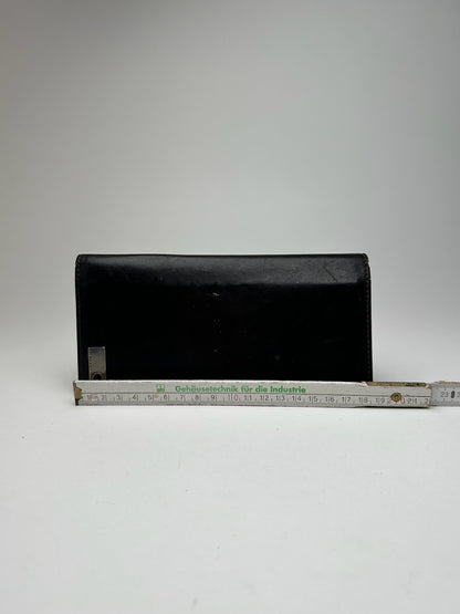 Vintage Givenchy leather ID holder black