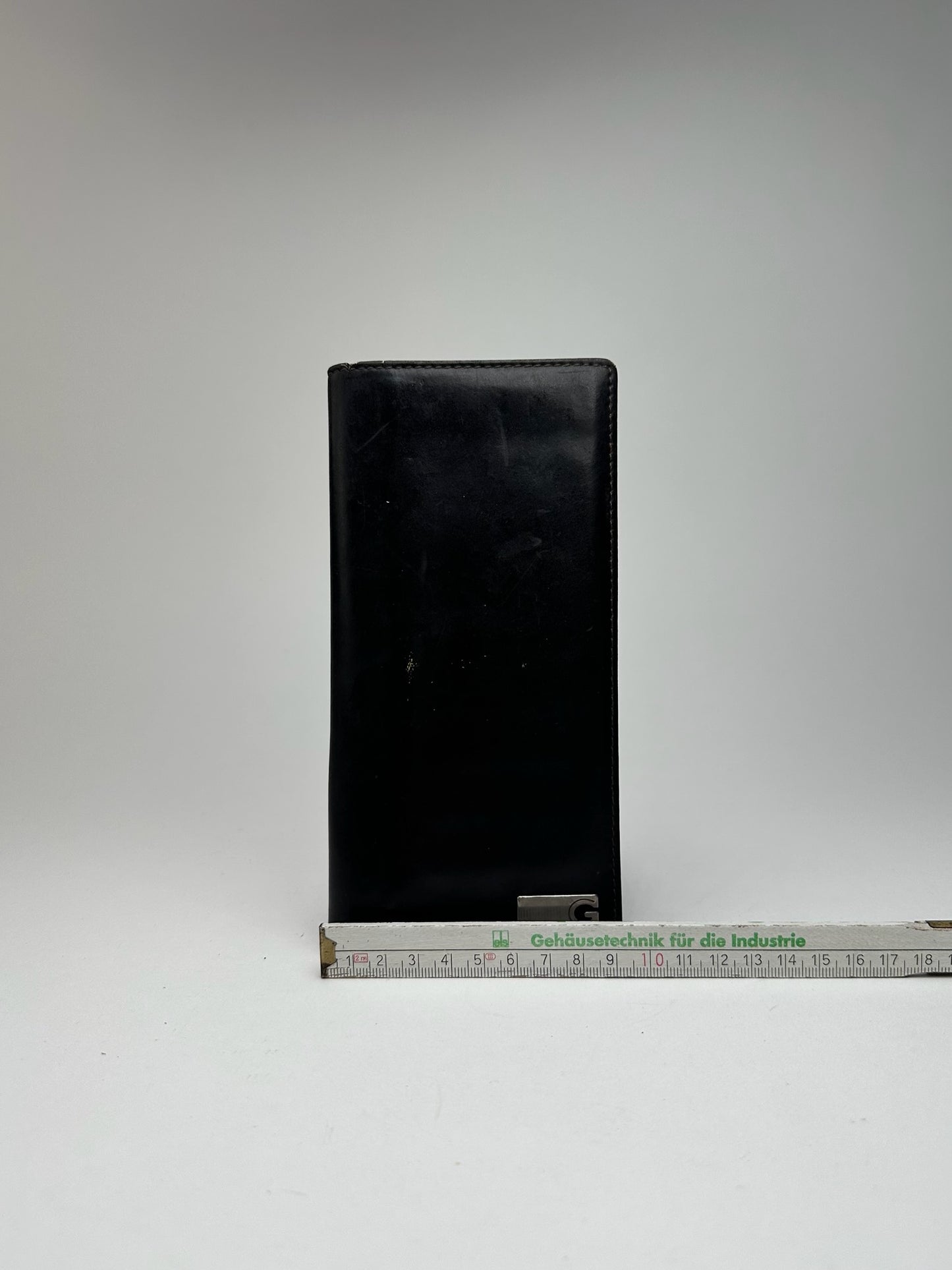 Vintage Givenchy leather ID holder black