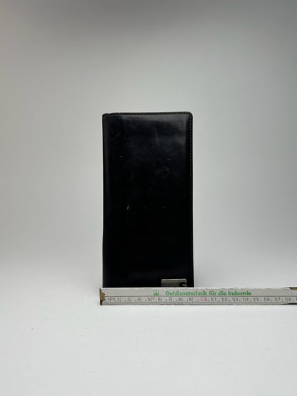 Vintage Givenchy leather ID holder black