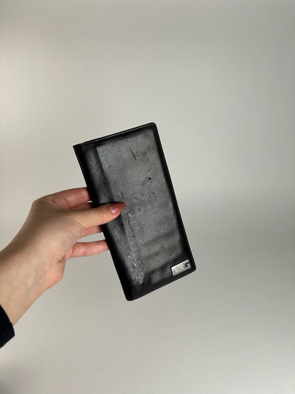 Vintage Givenchy leather ID holder black