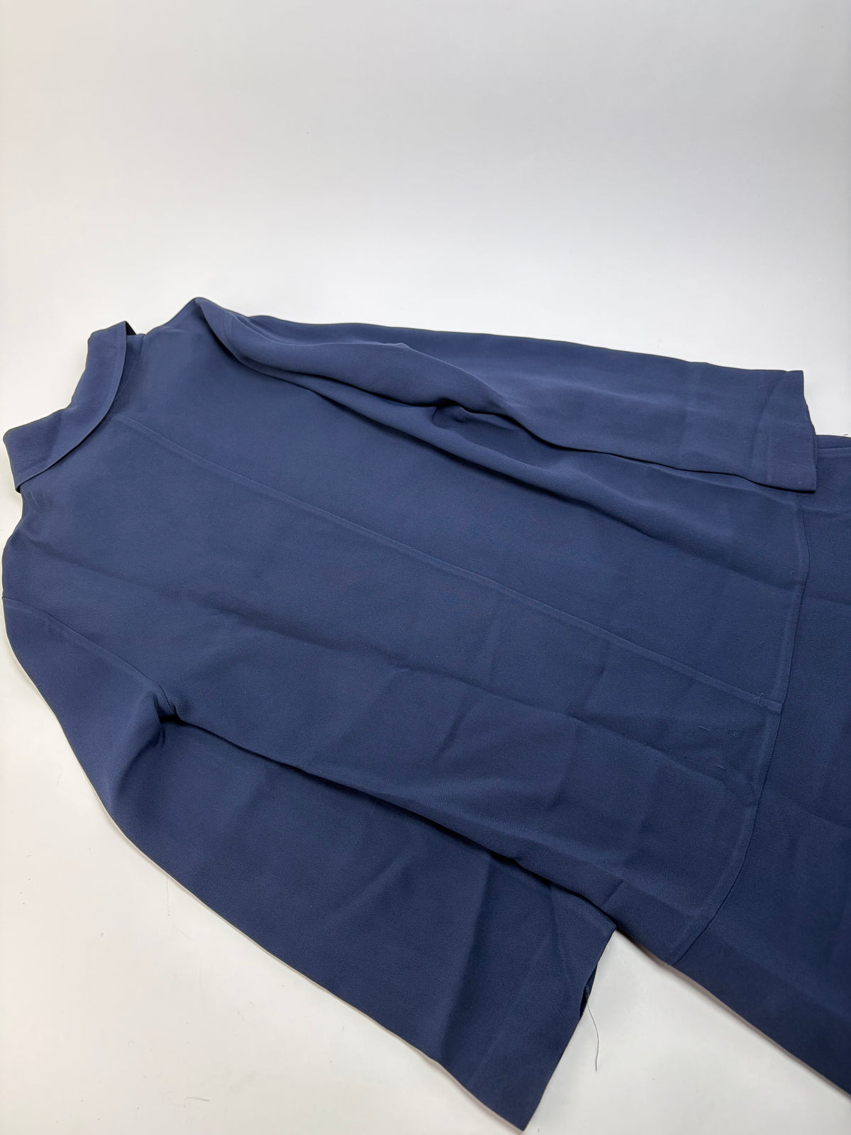 Vintage Miu Miu Shirt Dress Navy Black Collar XL