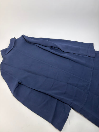 Vintage Miu Miu Shirt Dress Navy Black Collar XL