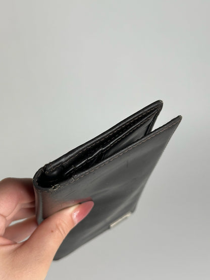 Vintage Givenchy leather ID holder black