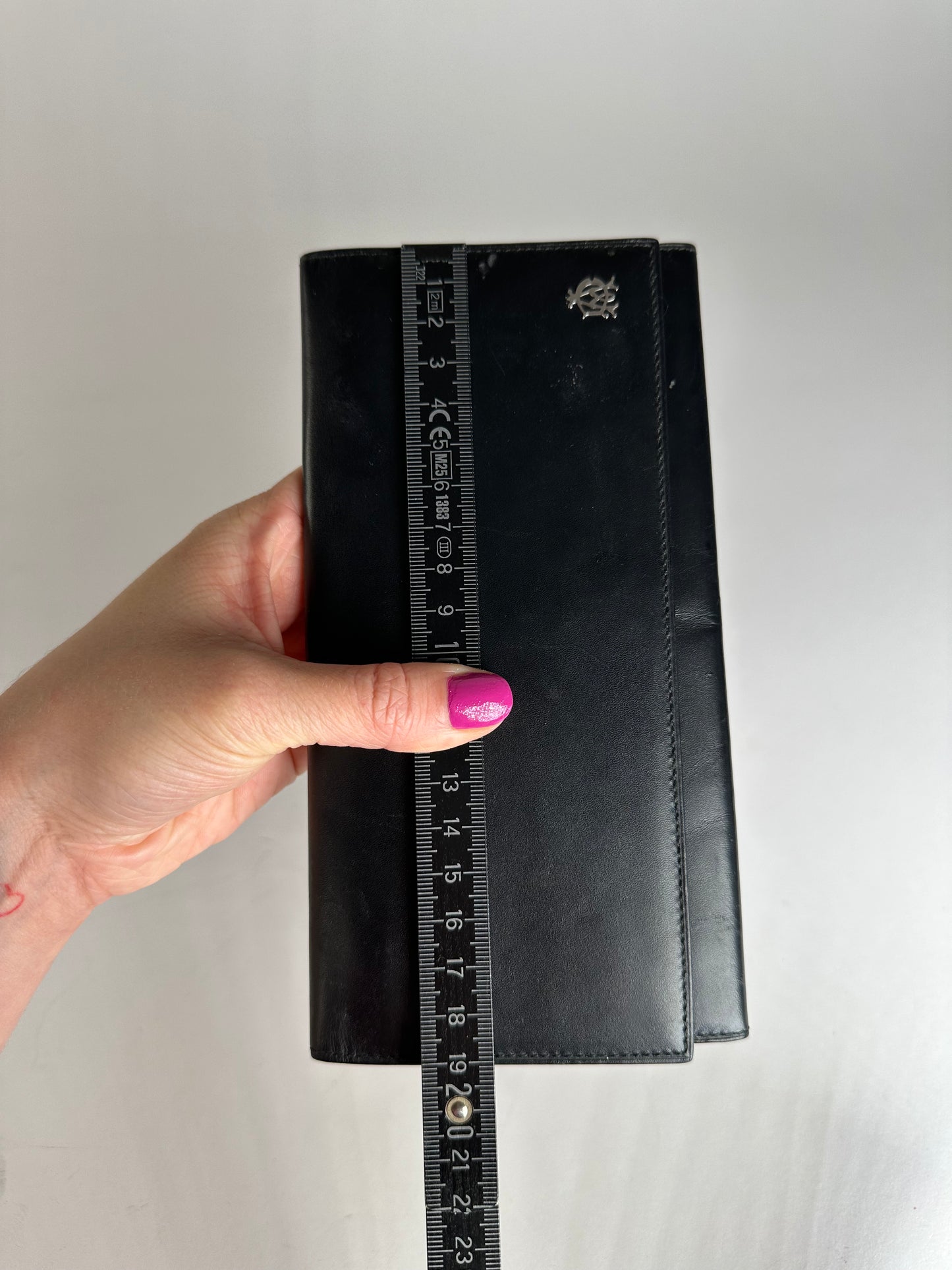 Vintage Alfred Dunhill Leather ID Holder Black