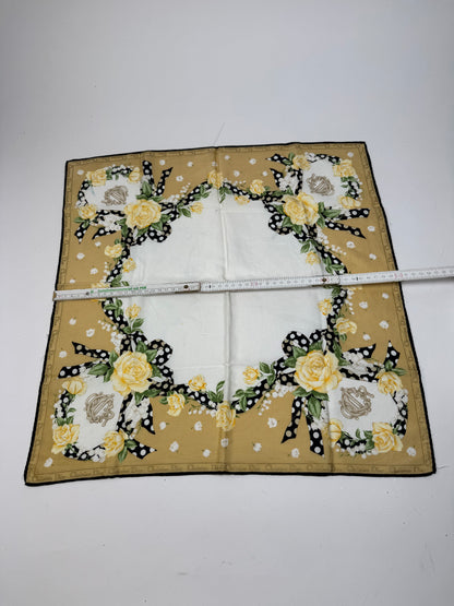 Vintage Dior Scarf White yellow gold