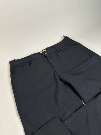 Vintage Miu Miu Cotton-Blend Pants Black M