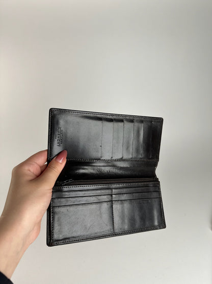 Vintage Givenchy leather ID holder black