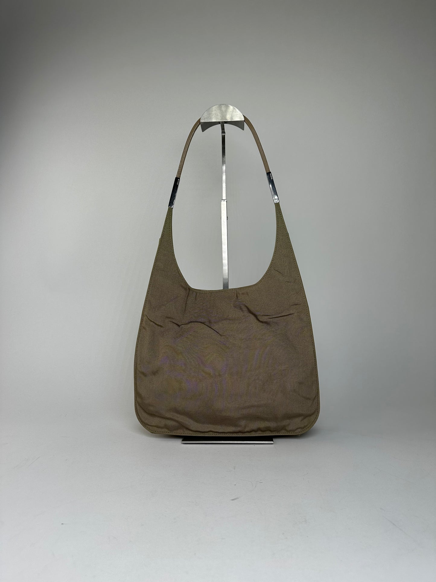 Gucci Olive Green Fabric Hobo Bag Accessory