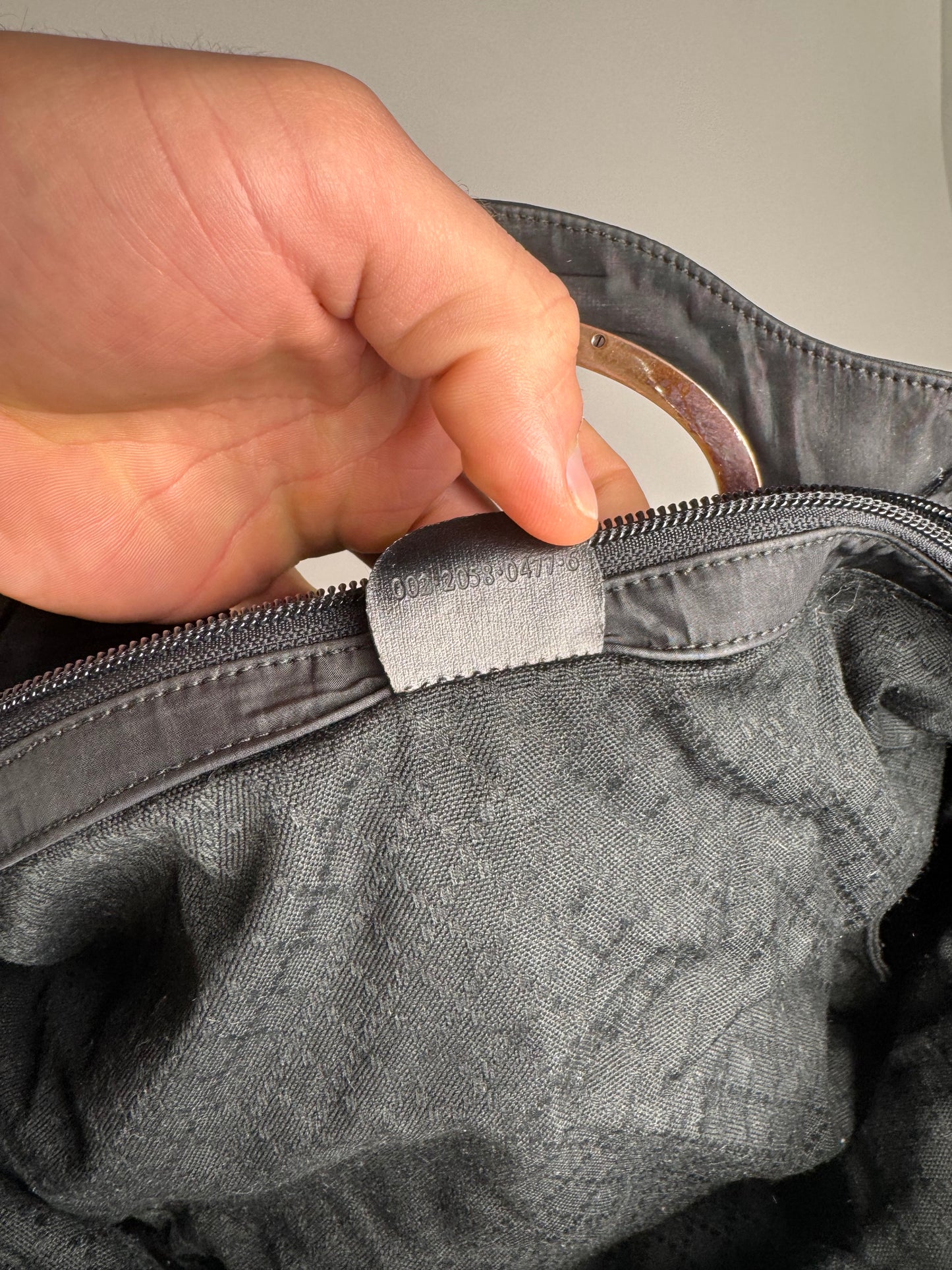 Vintage Gucci Navy Bucket Bag