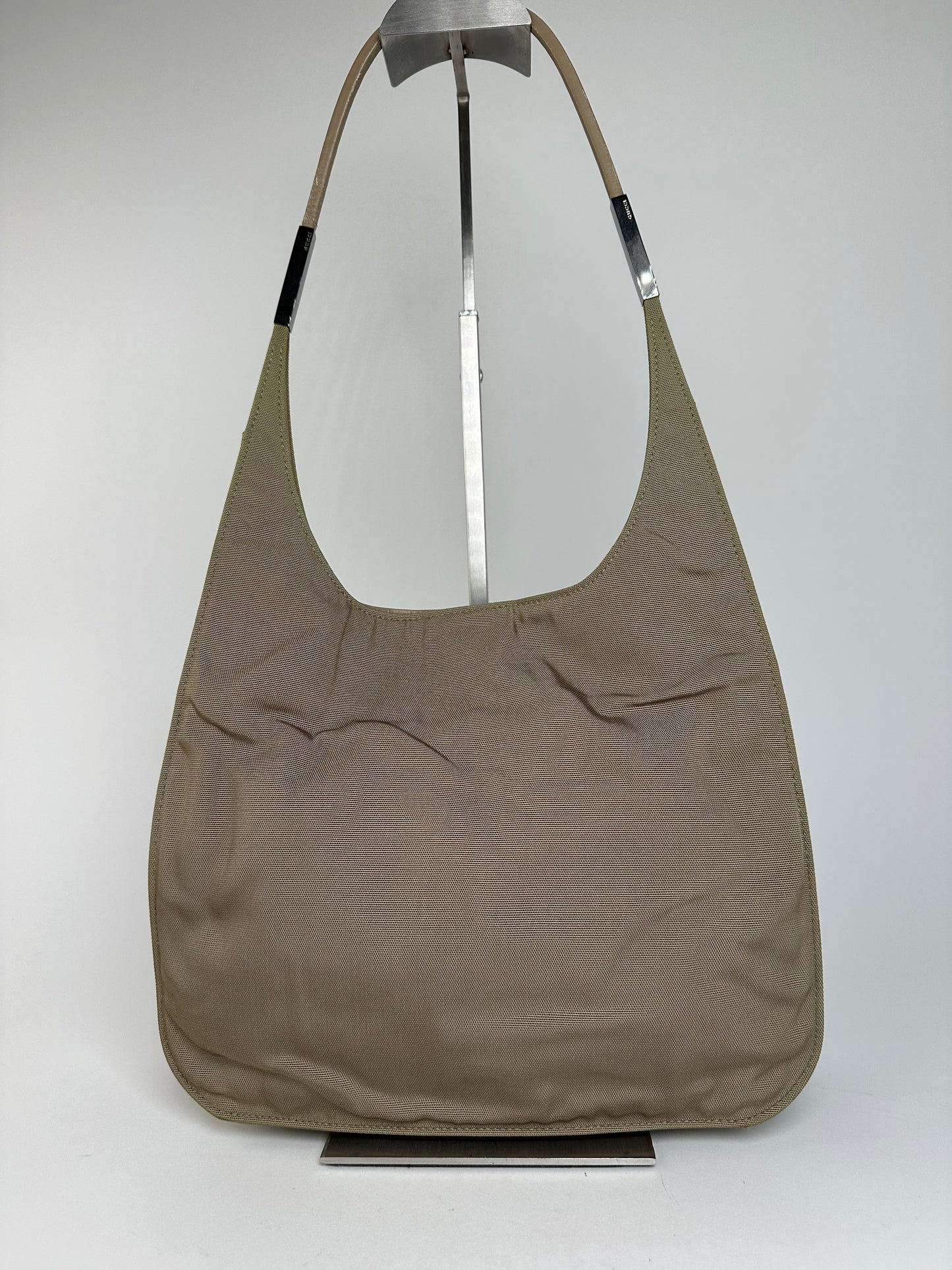 Gucci Olive Green Fabric Hobo Bag Accessory