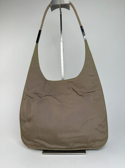 Gucci Olive Green Fabric Hobo Bag Accessory