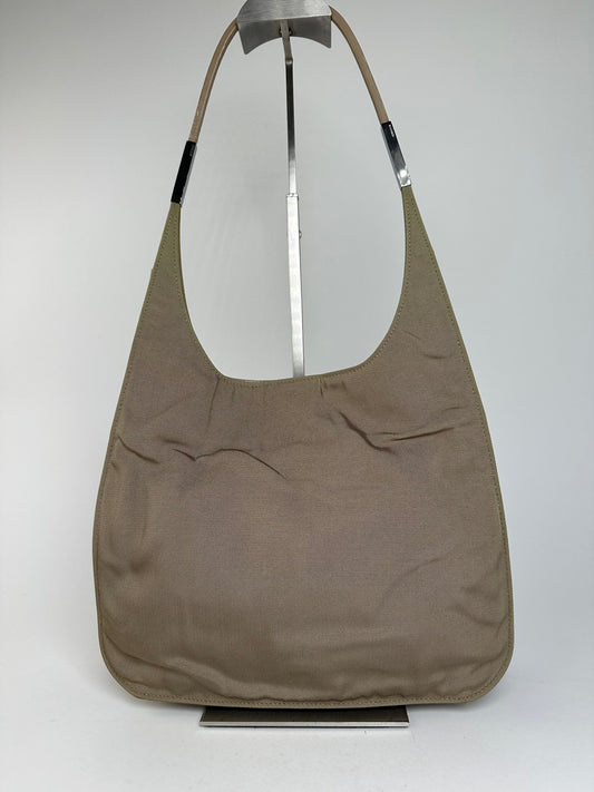 Gucci Olive Green Fabric Hobo Bag Accessory