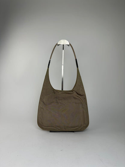 Gucci Olive Green Fabric Hobo Bag Accessory