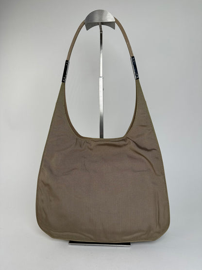 Gucci Olive Green Fabric Hobo Bag Accessory