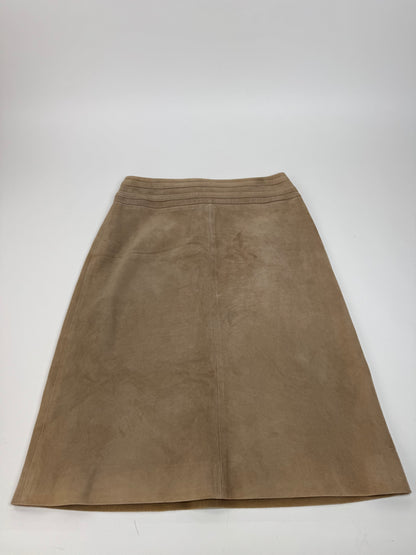Vintage Celine Paris Suede Skirt 40 brown
