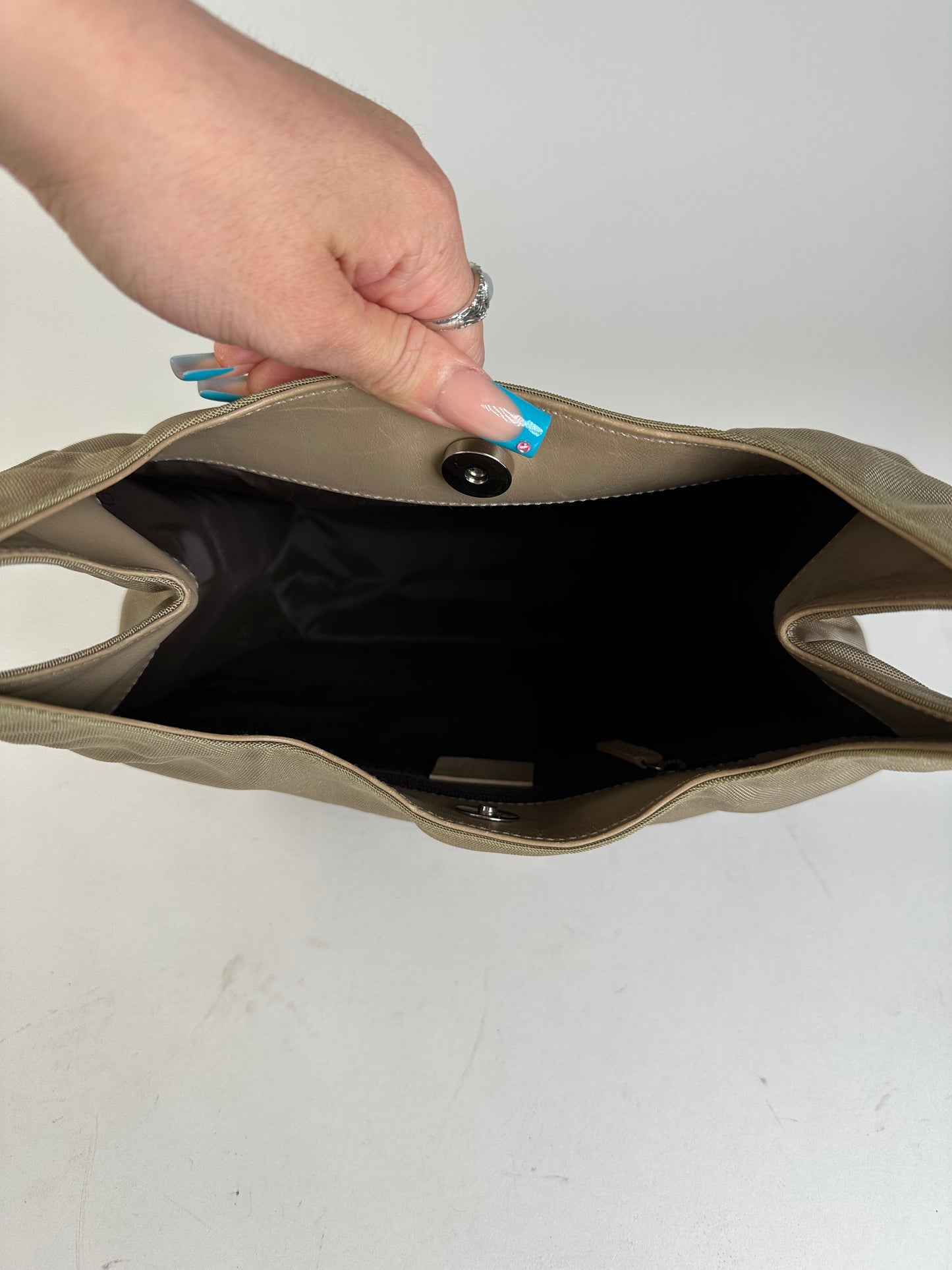 Gucci Olive Green Fabric Hobo Bag Accessory