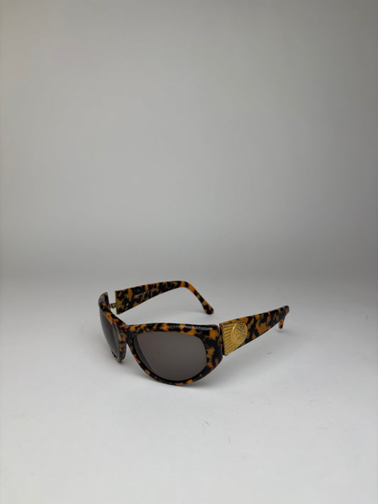 Vintage Fendi Cat-Eye Sunglasses Tortoiseshell Gold c. Early 1990s